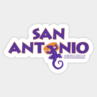 Vintage San Antonio Iguanas Hockey Sticker